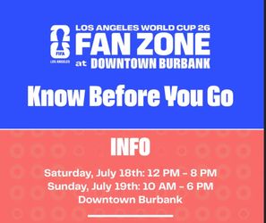 World Cup 2026 Fan Zone fest at Downtown Burbank Argentina vs Spain