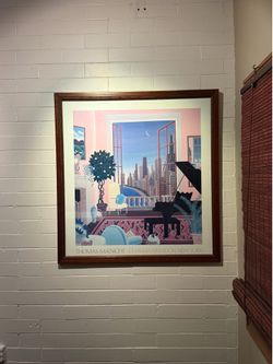 Framed Chalk & Vermilion, New York Print by Thomas McKnight (30.5"x29")