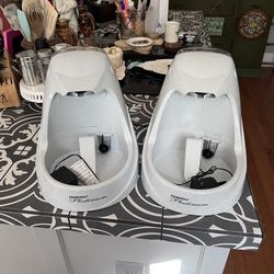 Pair of gently used drink well pet water fountains