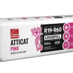 Owens Corning
R-19 - R-60 AttiCat PINK Fiberglass Blown-in Insulation 27.5 lb (1 Bag)