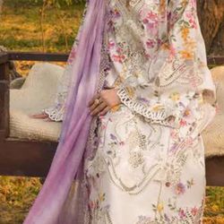 New 3 Piece Pakistani Dress Crimson 