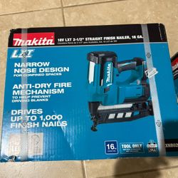 18V LXT Lithium-Ion 16-Gauge Cordless 2-1/2 in. Straight Finish Nailer (Tool Only)