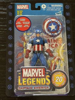 Marvel Legends Series 20th Anniversary Series 1 Captain America 6-inch Action Figure