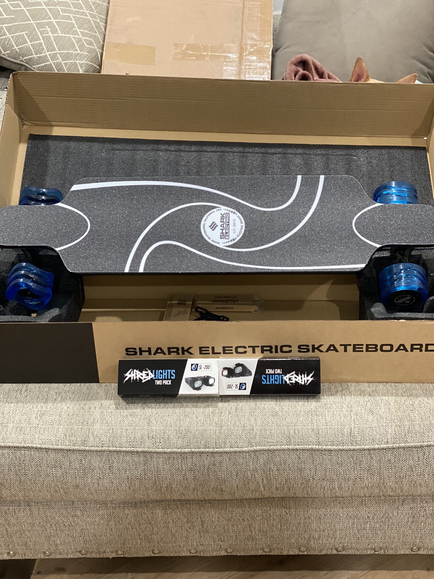 Shark wheel electric skateboard