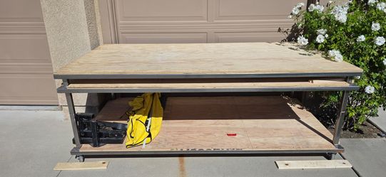 Metal work table bench