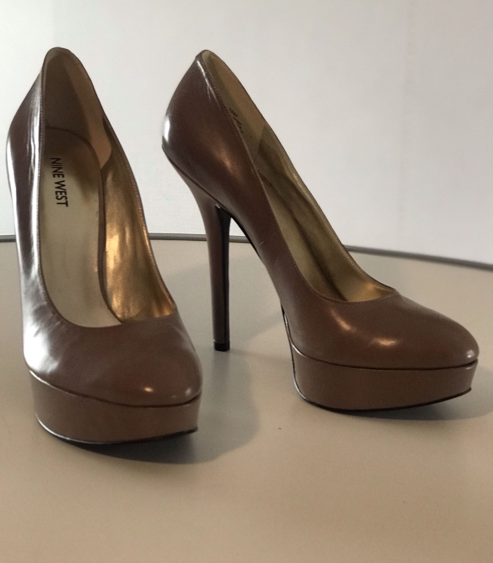 Nine West Brown Heels Size 10