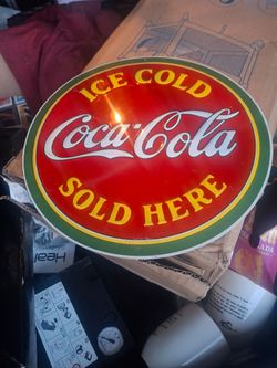 Vintage coca cola sign