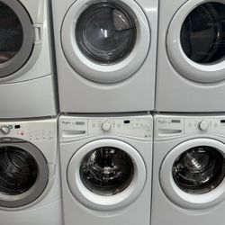 WHIRLPOOL XL CAPACITY ELECTRIC WASHER & DRYER