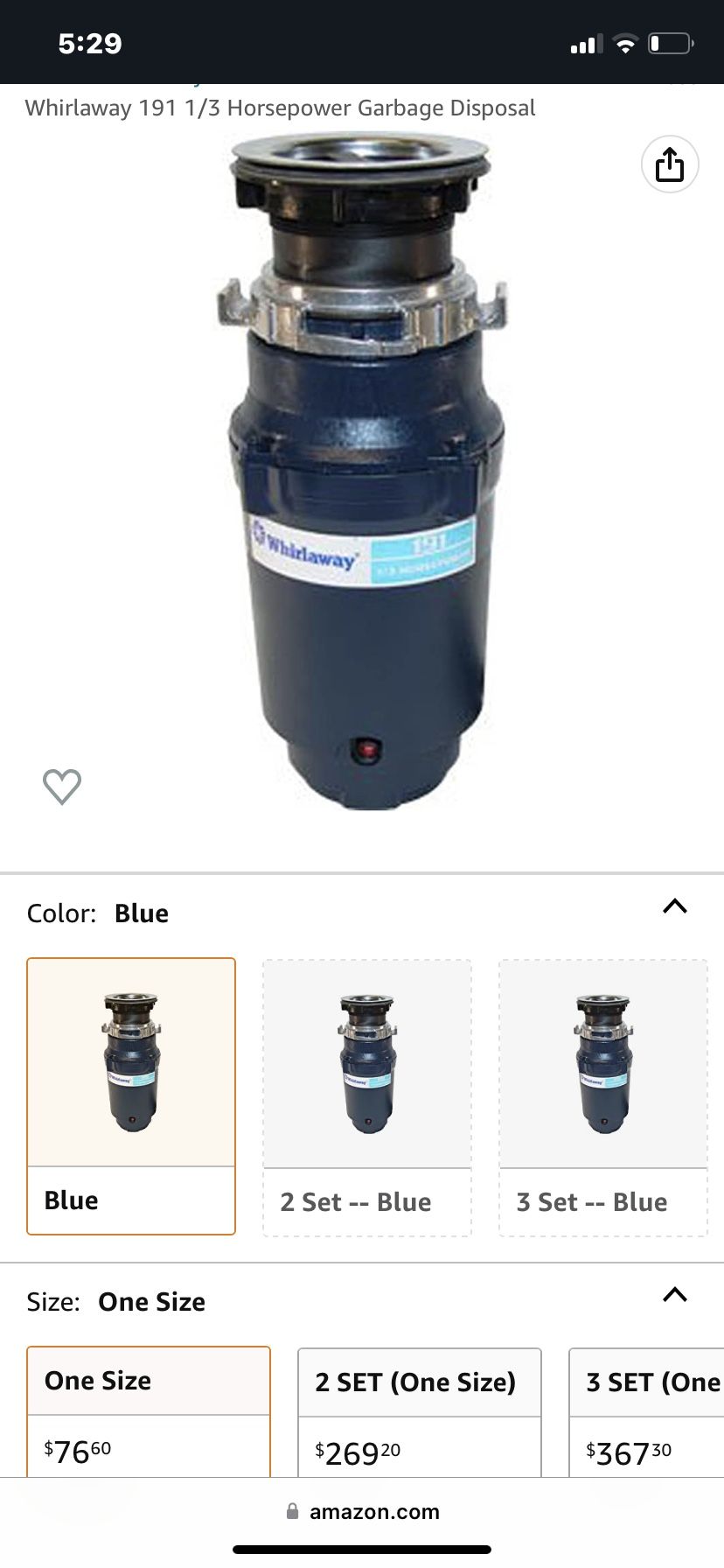 Brand New Garbage Disposal