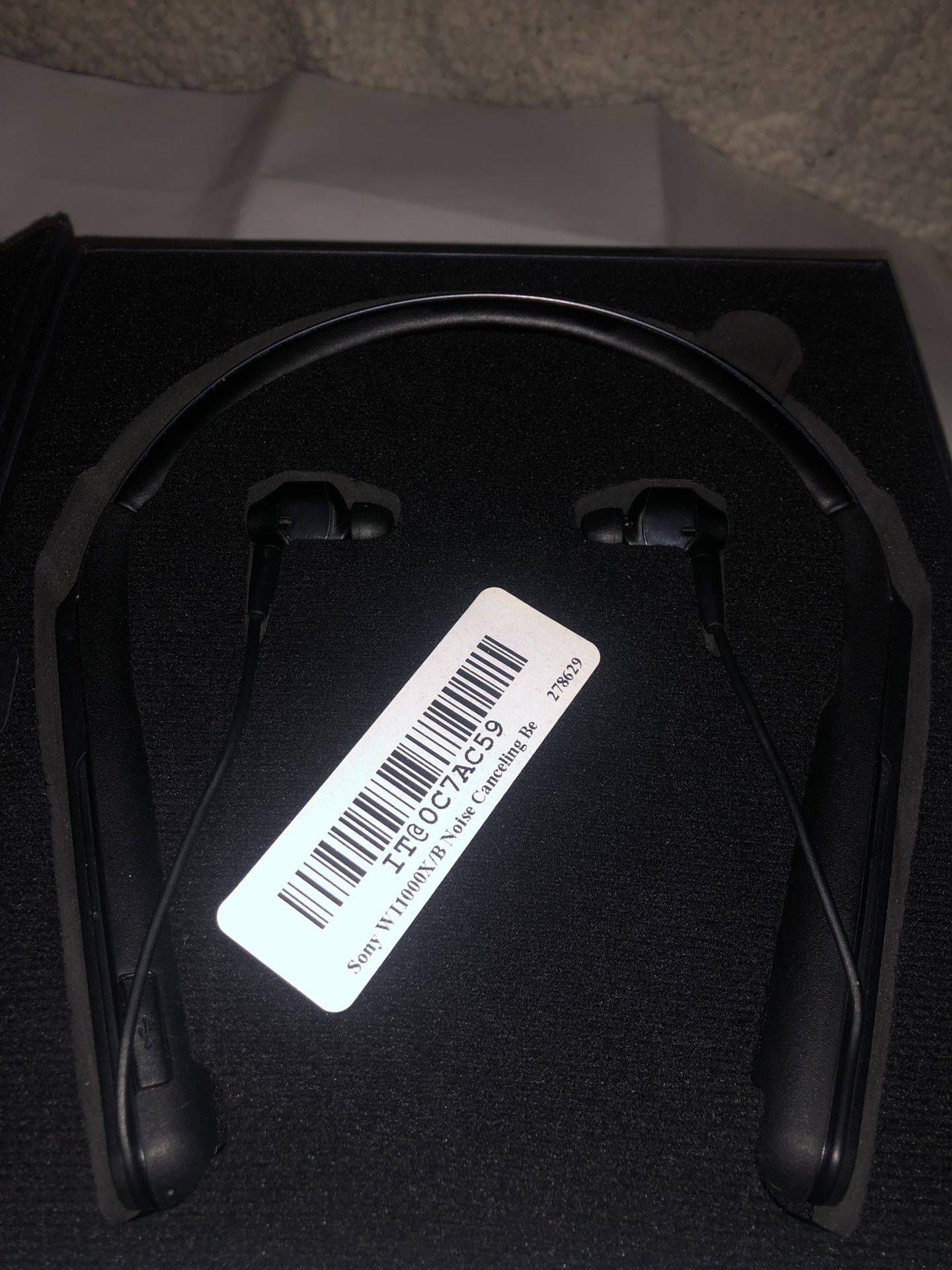 Sony WI-1000X over neck bluetooth headphones