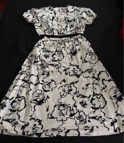 Floral Crop Top and Skirt Set