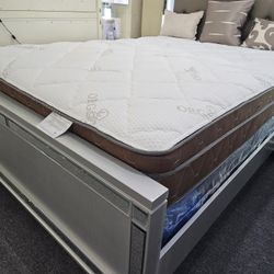 Brand New 12" Thick Organic Cotton Soft Pillowtop Queen Mattress