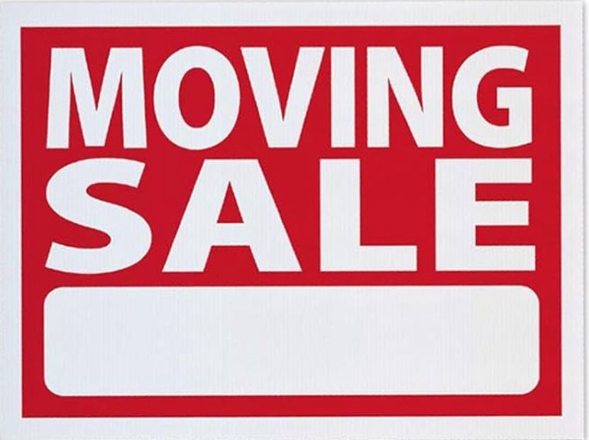 Moving Sale 6/26-6/27