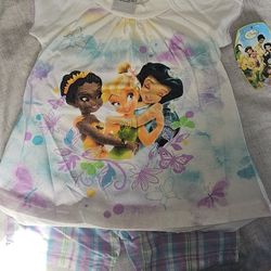 Tinkerbell And Friends Top And Shorts