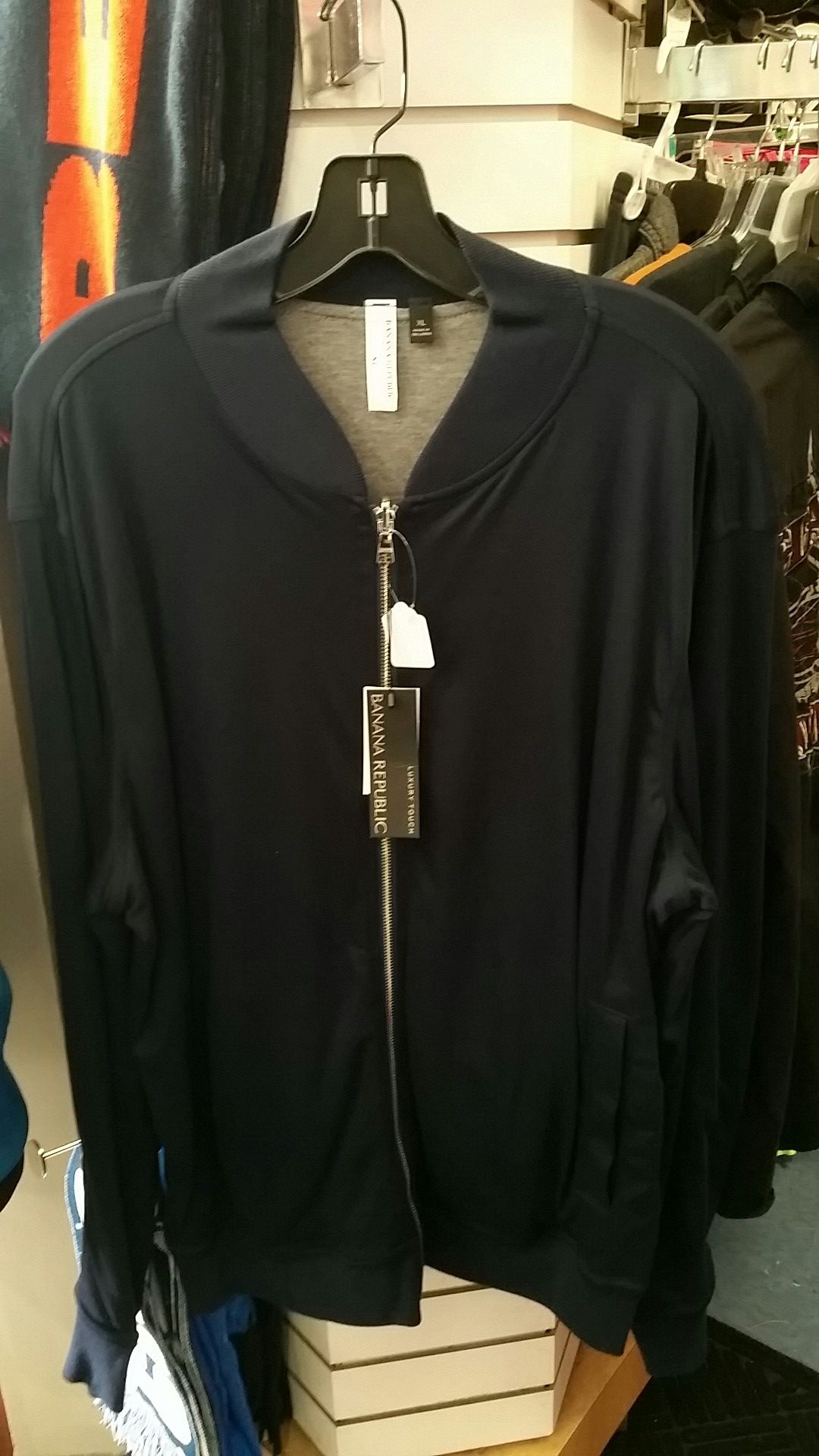 Banana Republic Men's Navy Blue Jacket Size XL