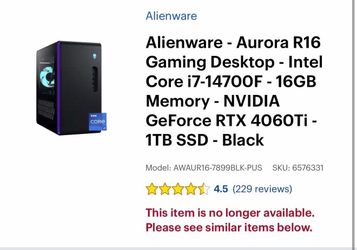 Alienware - Aurora R16 Gaming Desktop