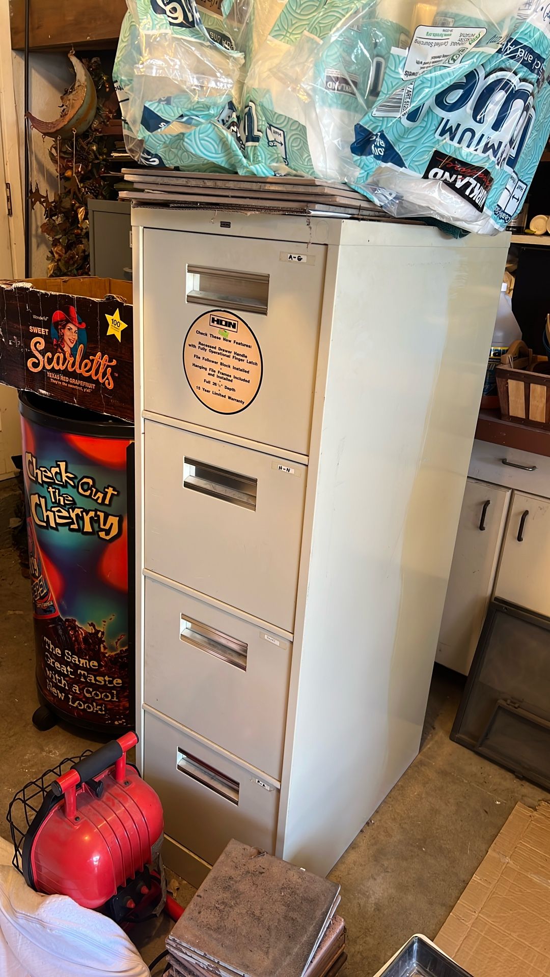 Three File Cabinets