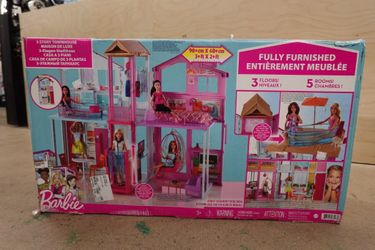 Ages 3+ Barbie 3-Story Townhouse Playset