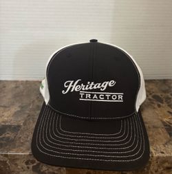 Heritage Tractor John Deere SnapBack Hat Black/White Richardson Style 312 Cap