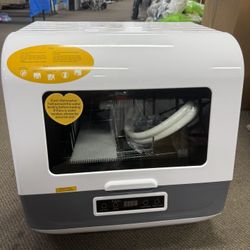 Countertop Dishwasher, 800W Countertop Compact Dishwashers, Automatic Portable Mini Dishwasher with Multiple Wash Programs