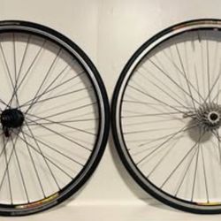 Road bike Shimano Tiagra Hub 700c Wheel set Mavic CXP22 Rims Shimano 9 Speed