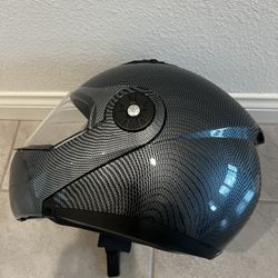 Helmet Black Movable Front Size L New Dot 