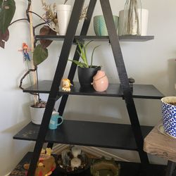 Black A shaped frame shelves 5ft