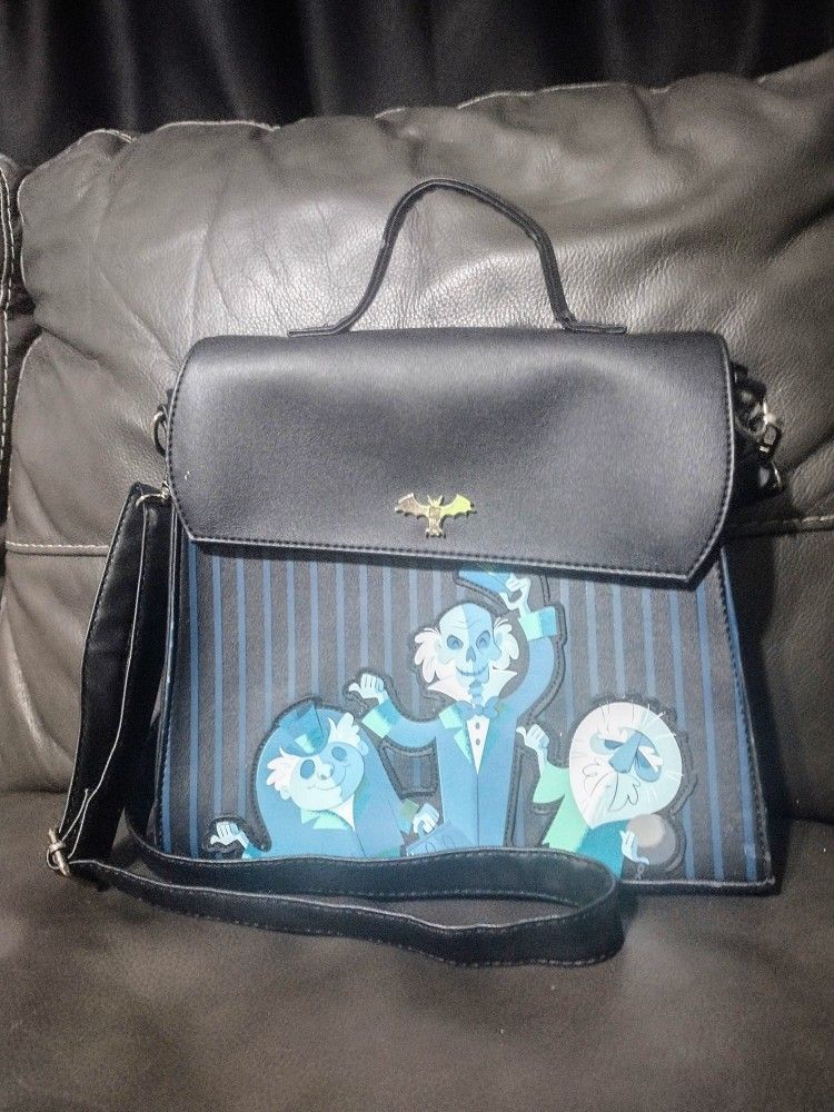 Disney The Haunted Mansion Hitchhiker Ghosts Loungefly Saddle Purse Bag