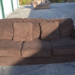 Brown Corduroy Couch