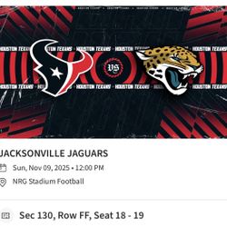 Texans Vs Jags
