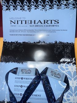 Niteharts 2x 3-Day GA wristbands