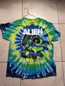 Alien 👽 "Ripley Edition" Custom Tie Die Tee Sz XL Brand NEW !!
