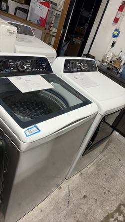 Ge top load washer and front load gas dryer