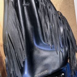 VICTORIA SECRET  Black Leather. Backpack