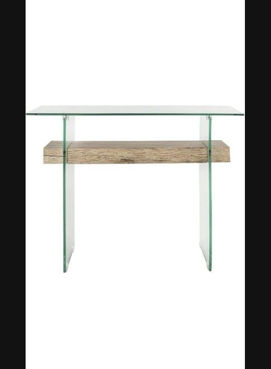 Kayley Rectangular Modern Glass Console Table Design CNS7001A for