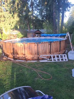 22' x 52in. Above ground pool and frame