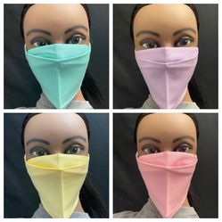 3 D Fig-free Pastel Face Masks