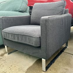 Cool Charcoal Grey Mellby Chair 