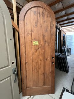 Wood Arched Door 35.5 x 95.5 inches