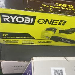 Ryobi One+ 8 in. 18-Volt Lithium-Ion Battery Pruning Chainsaw (Tool-Only)