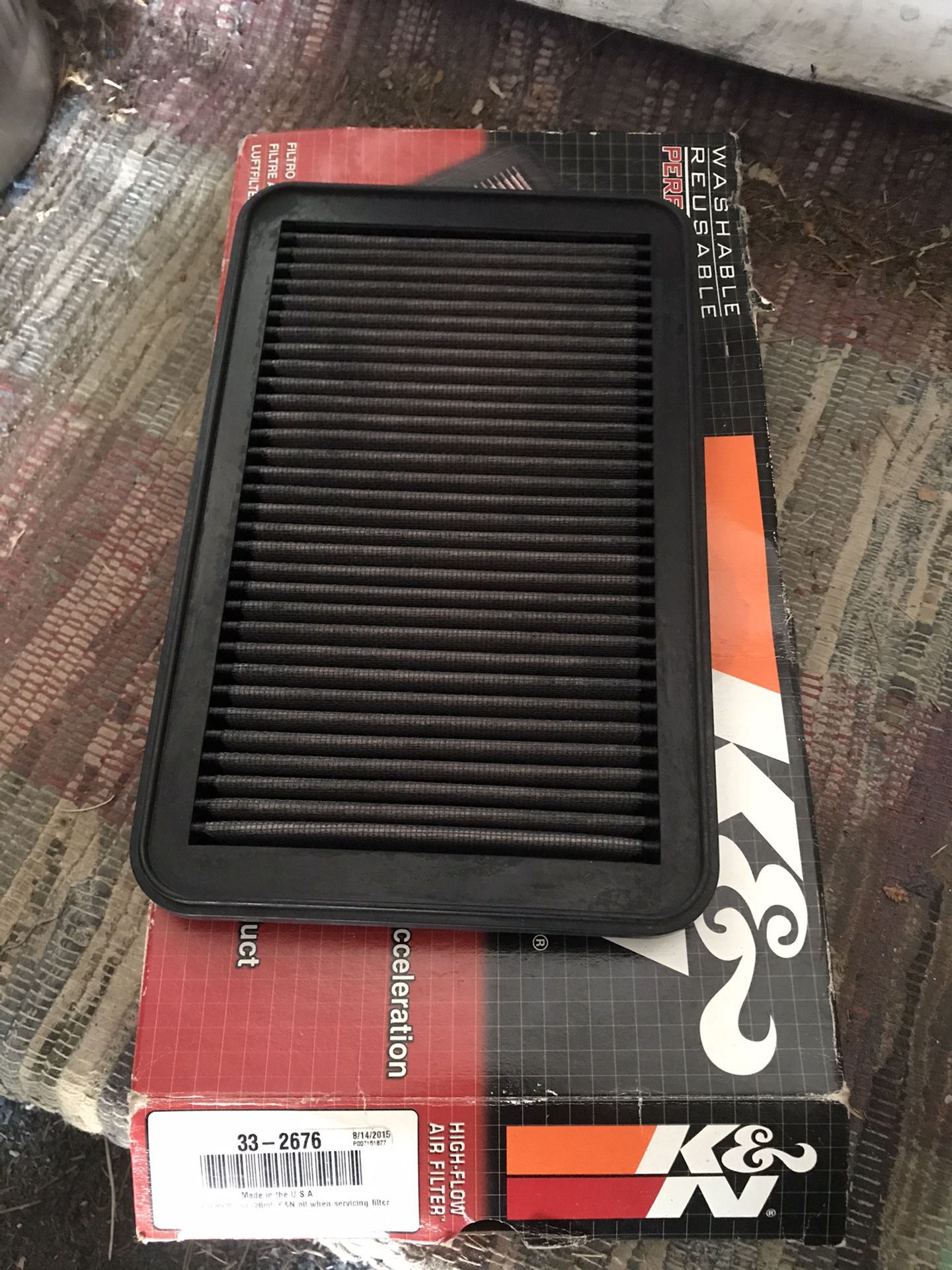 K and n air filter used came out of a 2001 Mazda Miata this one is used for a lot of Mazda vehicles 33-2686 is the part number, I would like to get $