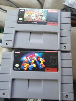 2 super Nintendo Games
Disney's Goof troop 
And
Tetris 2
Selling together