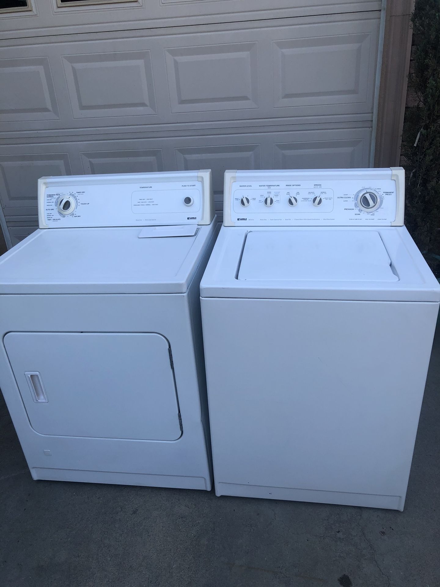 Kenmore washer&gas dryer