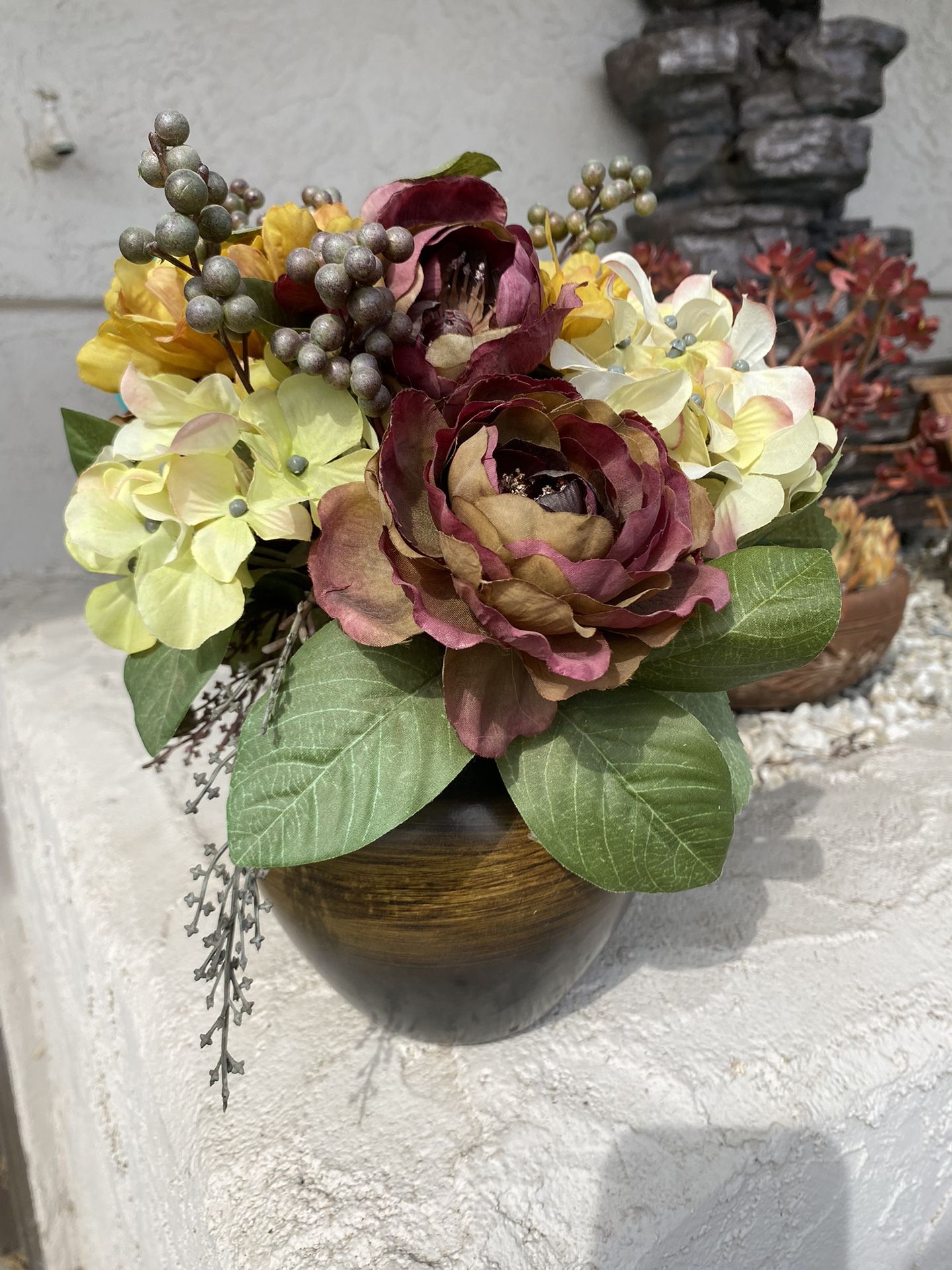 Beautiful Potted Flower Arrangement