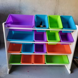 Toy Shelf with bins