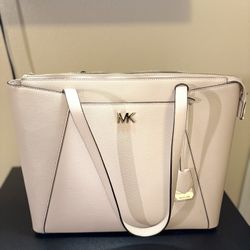 Michael Kors Charlotte Large Top Zip Leather Tote
