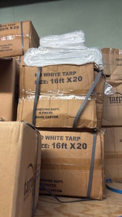 HUGE INVENTORY OF POLY TARPS