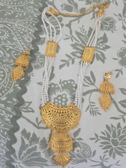 Indian Pakistani Tradition Jewelry Gold Plated 