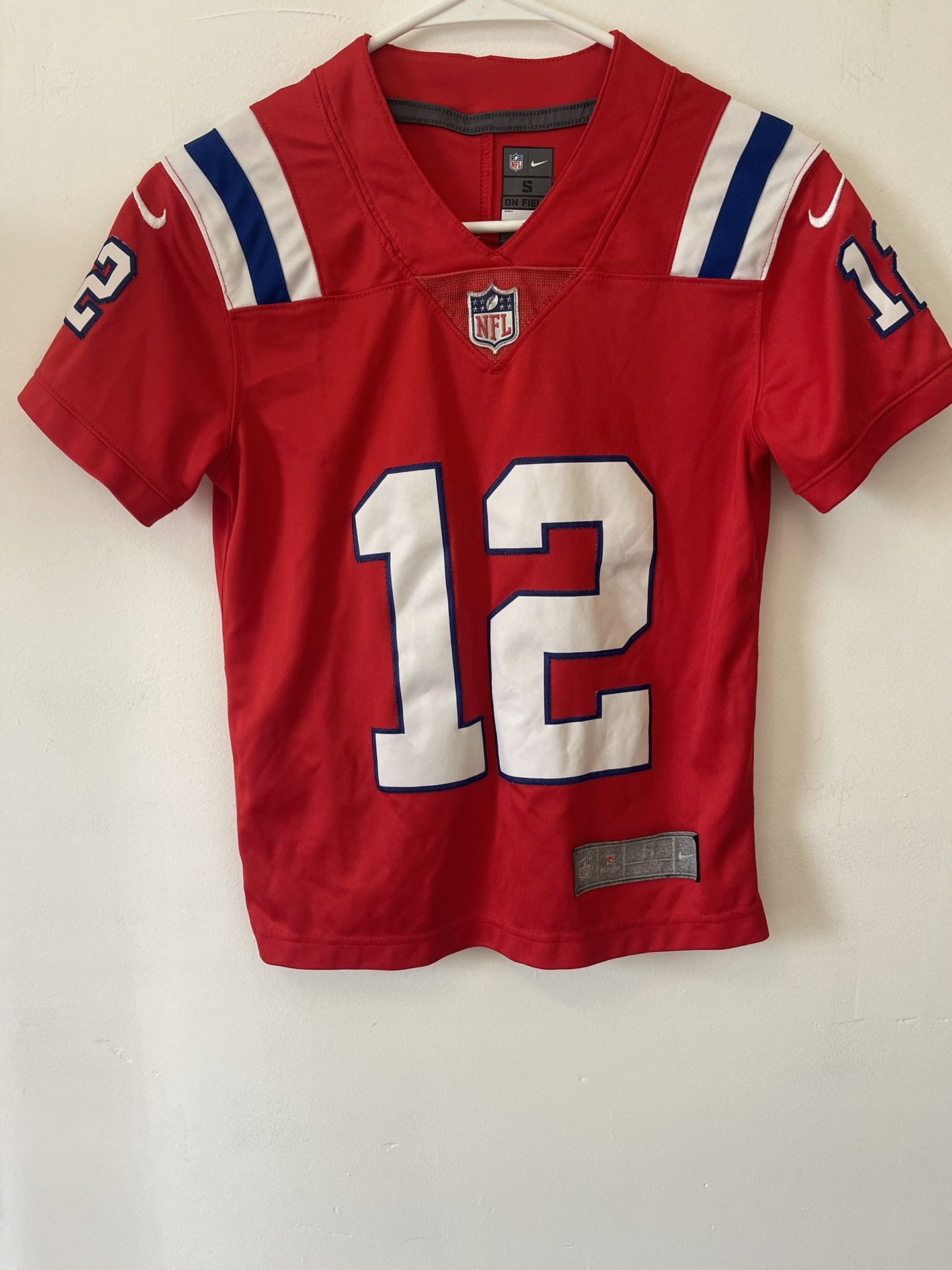 Tom Brady NFL Nike Red Jersey Kids Size Small 