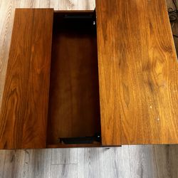 West Elm Wood Lift Top Coffee Table w Storage